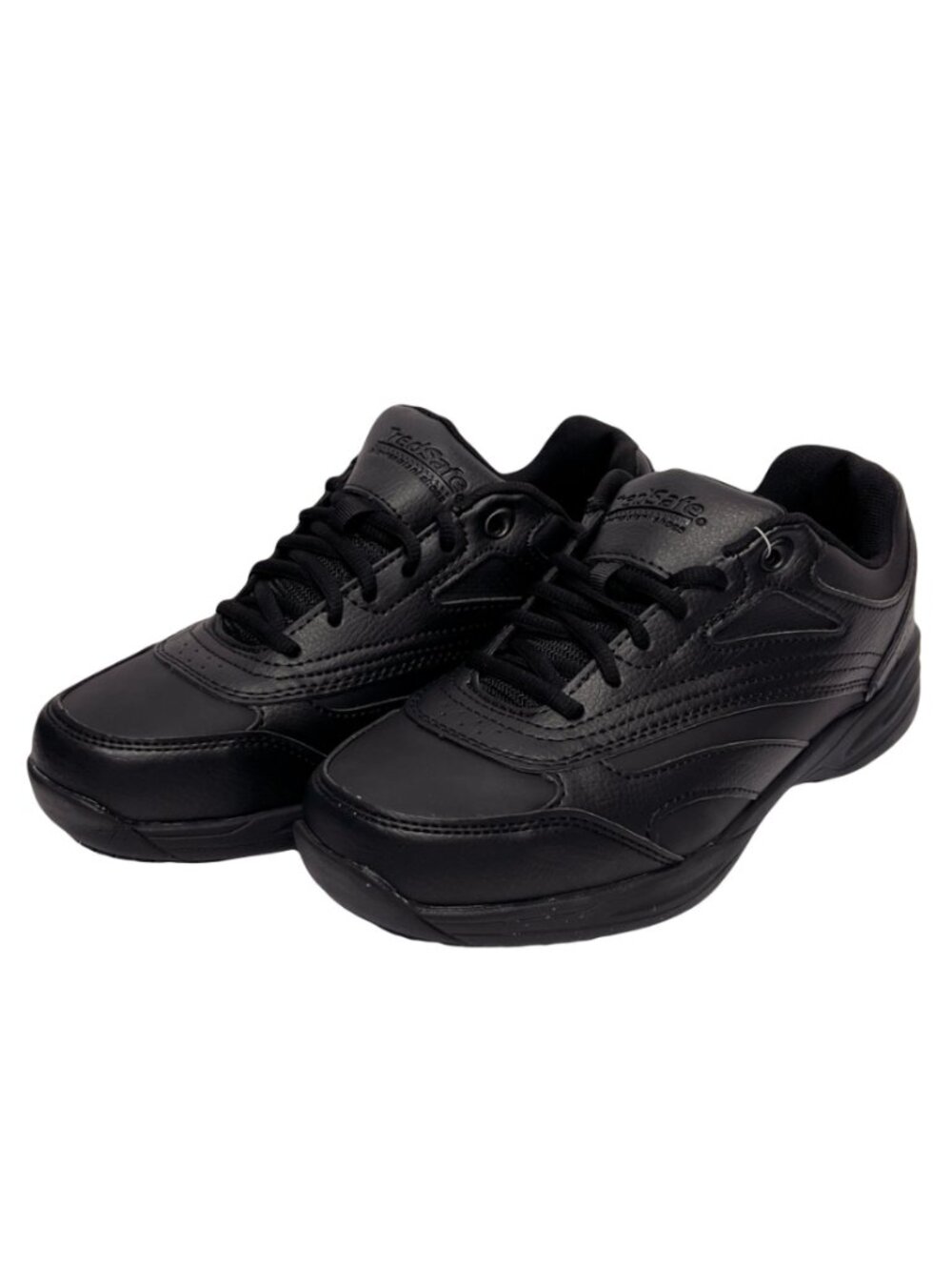 TredSafe Men’s Slip Resistant Work Shoes Black Size 10.5 Wide Width NEW